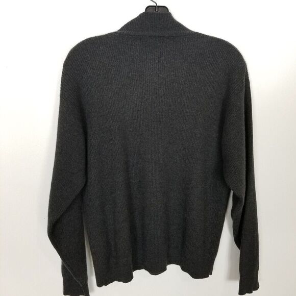 Eddie Bauer Women Merino Wool  Pullover Sweater Sz M Gray Turtleneck Warm Cozy - Picture 4 of 7